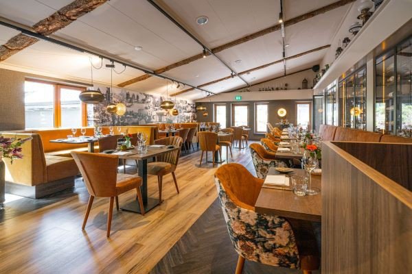 Restaurant beim Wintercamping in Holland